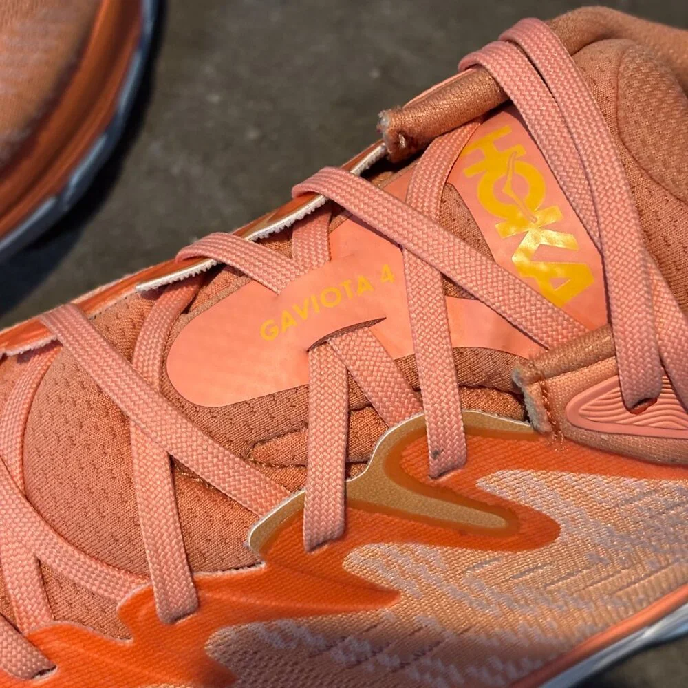 HOKA One One Gaviota 4 Women’s 12B Coral Orange Running Shoes Gorpcore Comfort - Picture 7 of 15